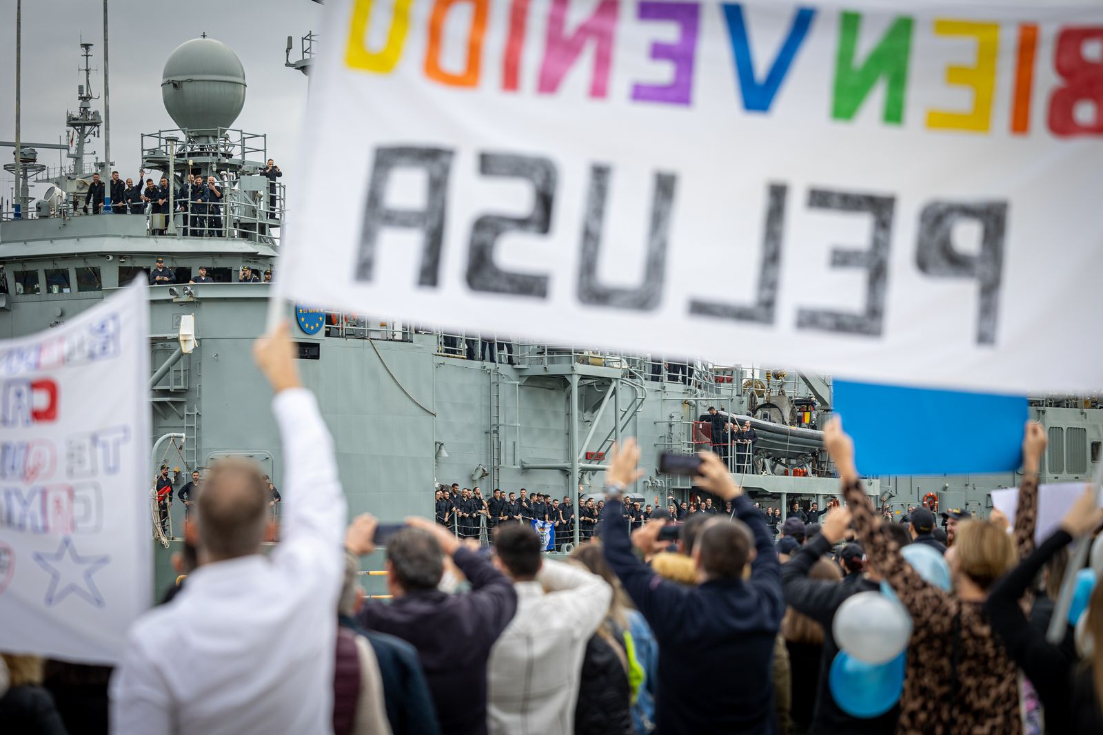 Imágenes del regreso de La fragata 'Numancia' a Rota tras participar en la operación Atalanta