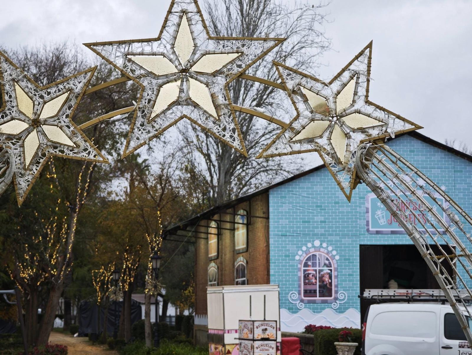 Preparativos del parque