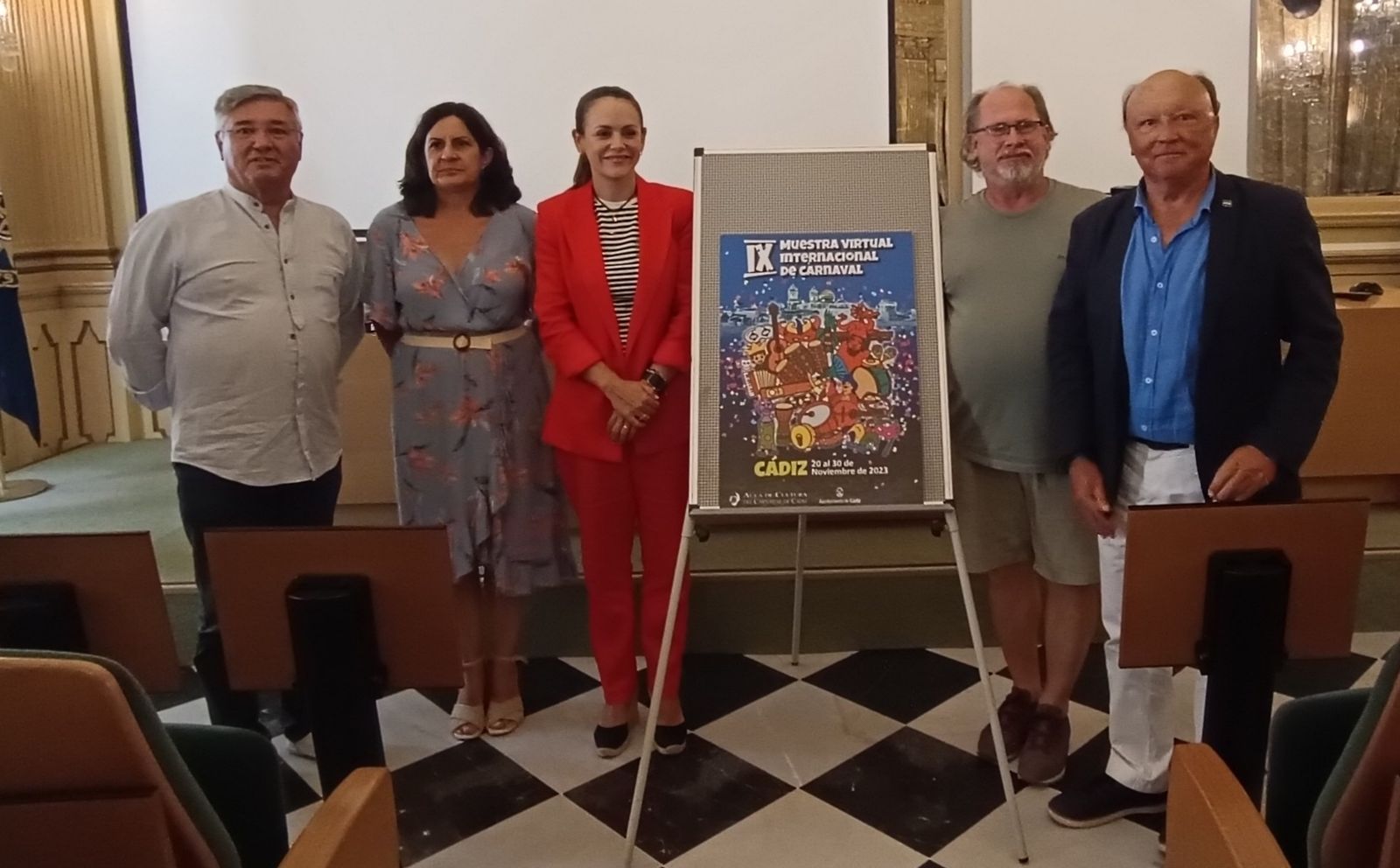 El cartel de la IX Muestra Virtual Internacional de Carnaval