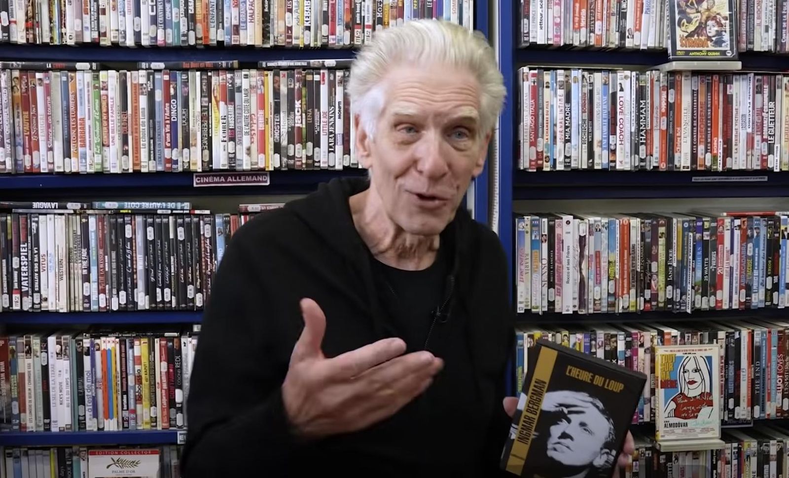 David Cronenberg, uno de los últimos ilustres visitantes de este vídeo-club.