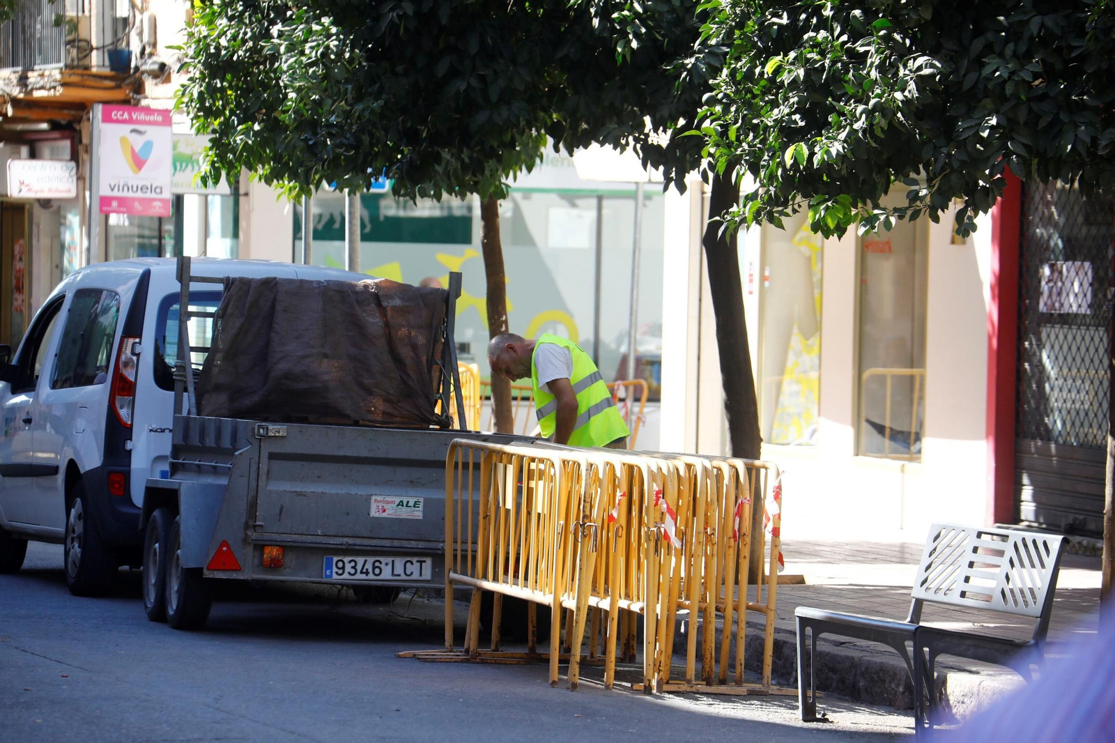 Las imágenes del inicio de las obras de reforma de La Viñuela