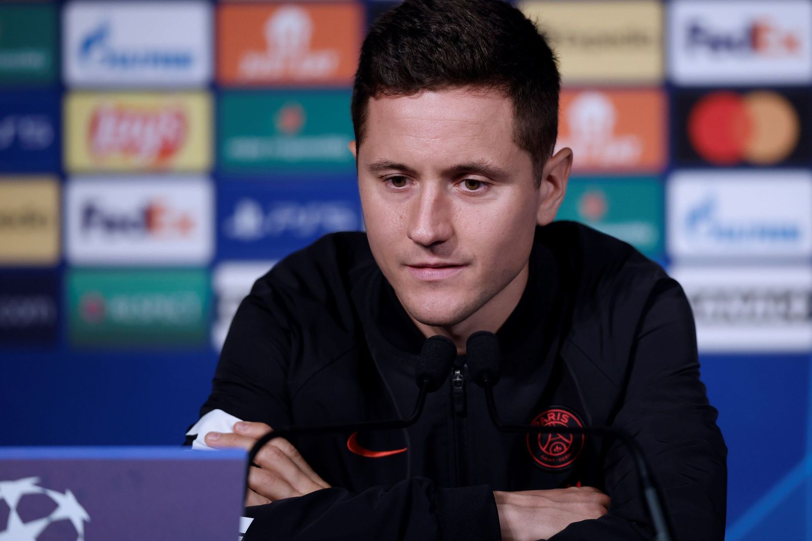Ander Herrera en una rueda de prensa