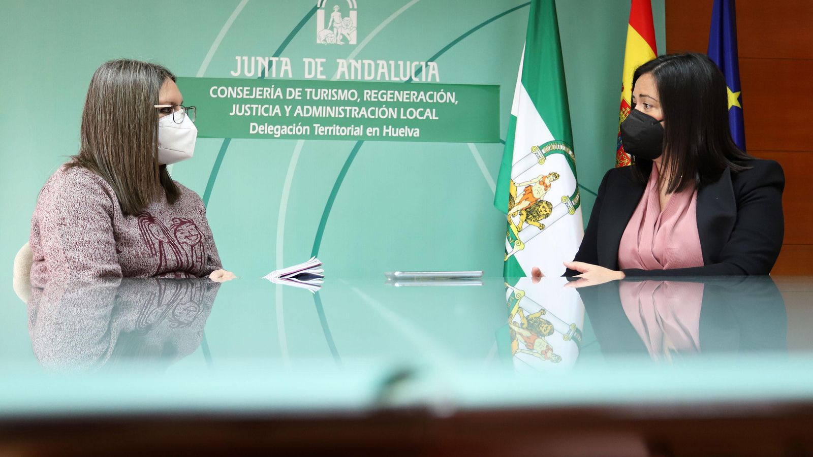 La responsable autonómica, en un momento de la entrevista.