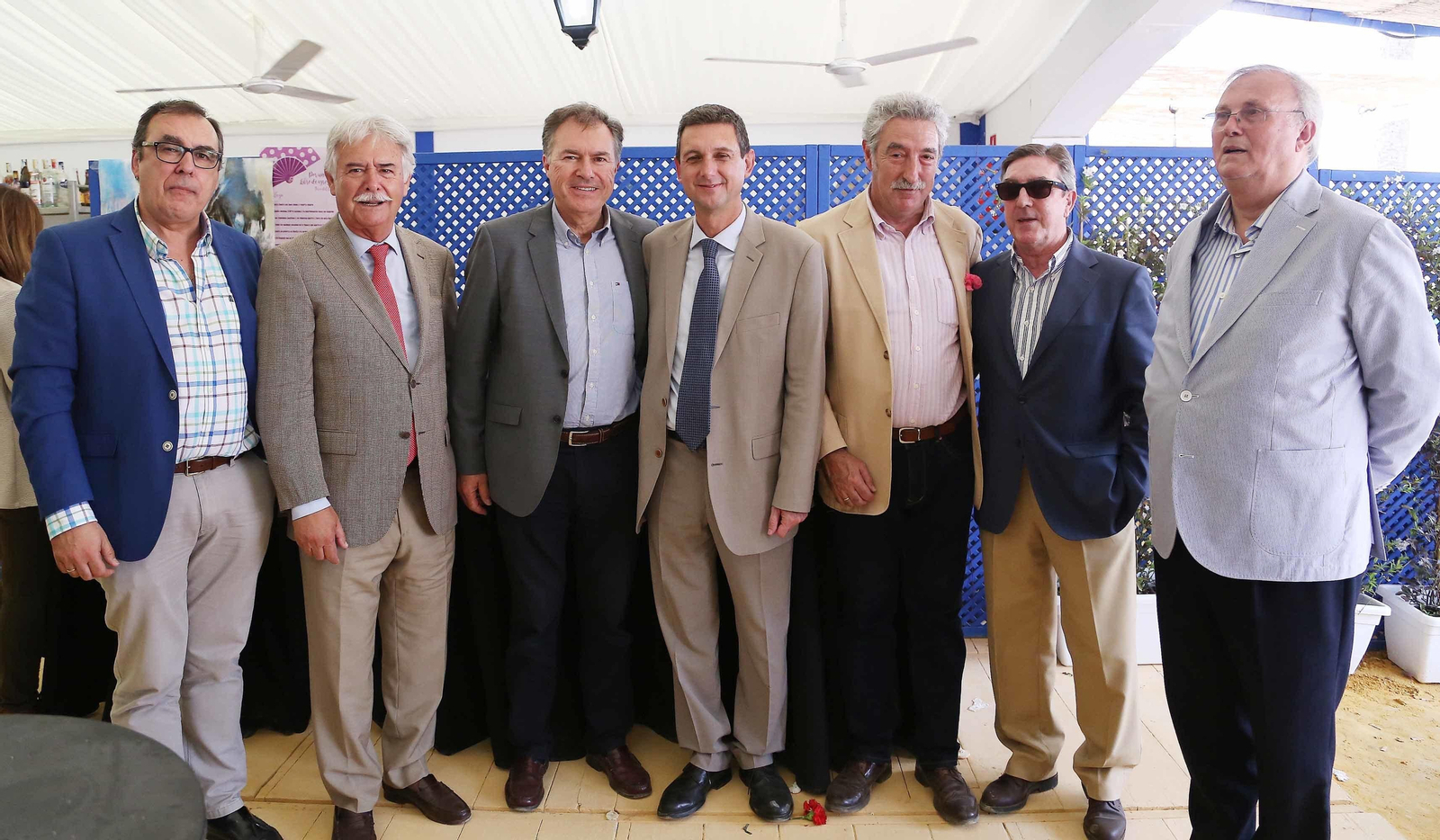 Juan Carlos Román, Aurelio Sánchez, Antonio Mosquera, Miguel Berraquero, Isidoro Vargas, Luis Espinar y Juan Lara.