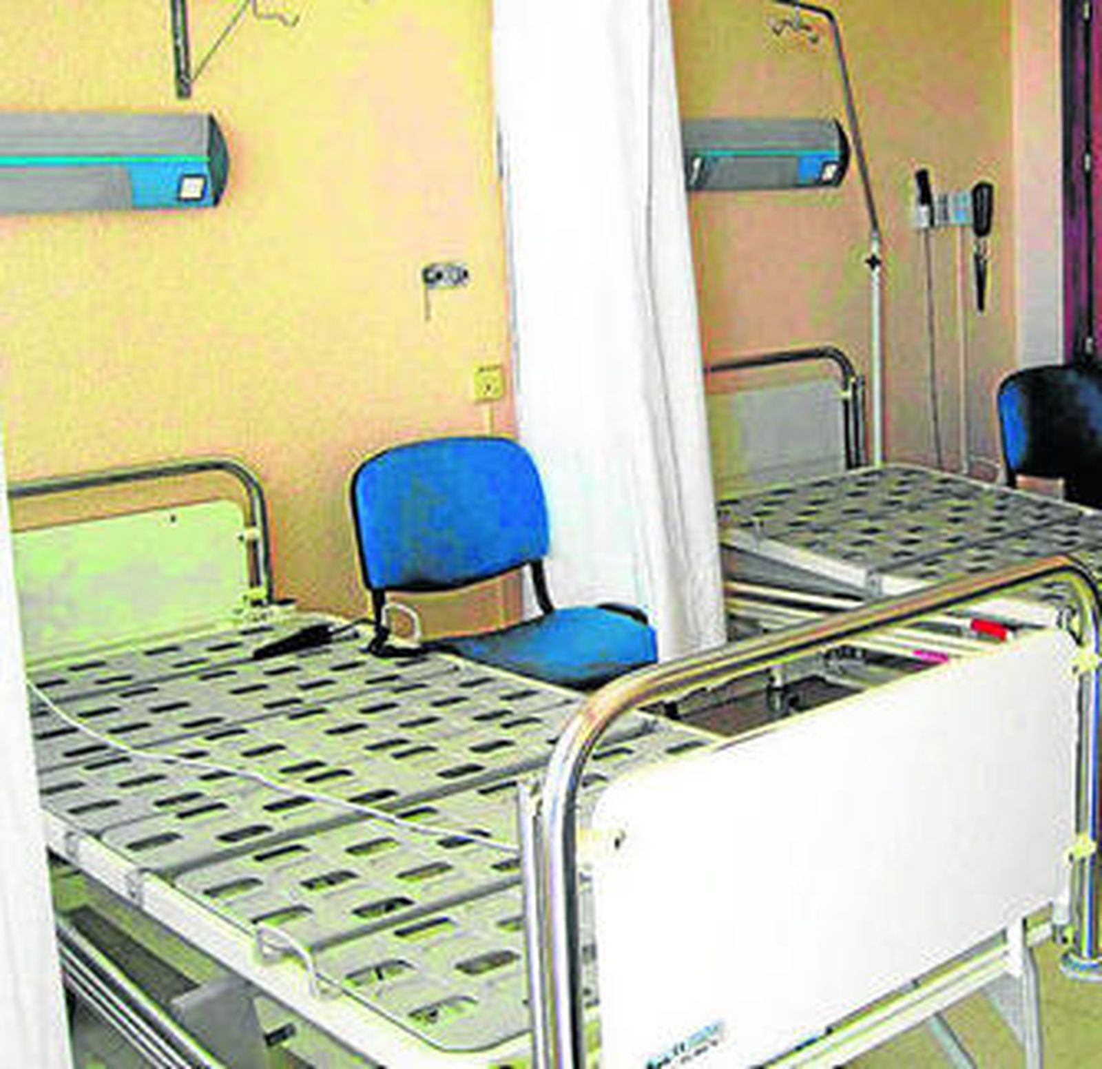 Camas cerradas en el Hospital Provincial, en una imagen de archivo.