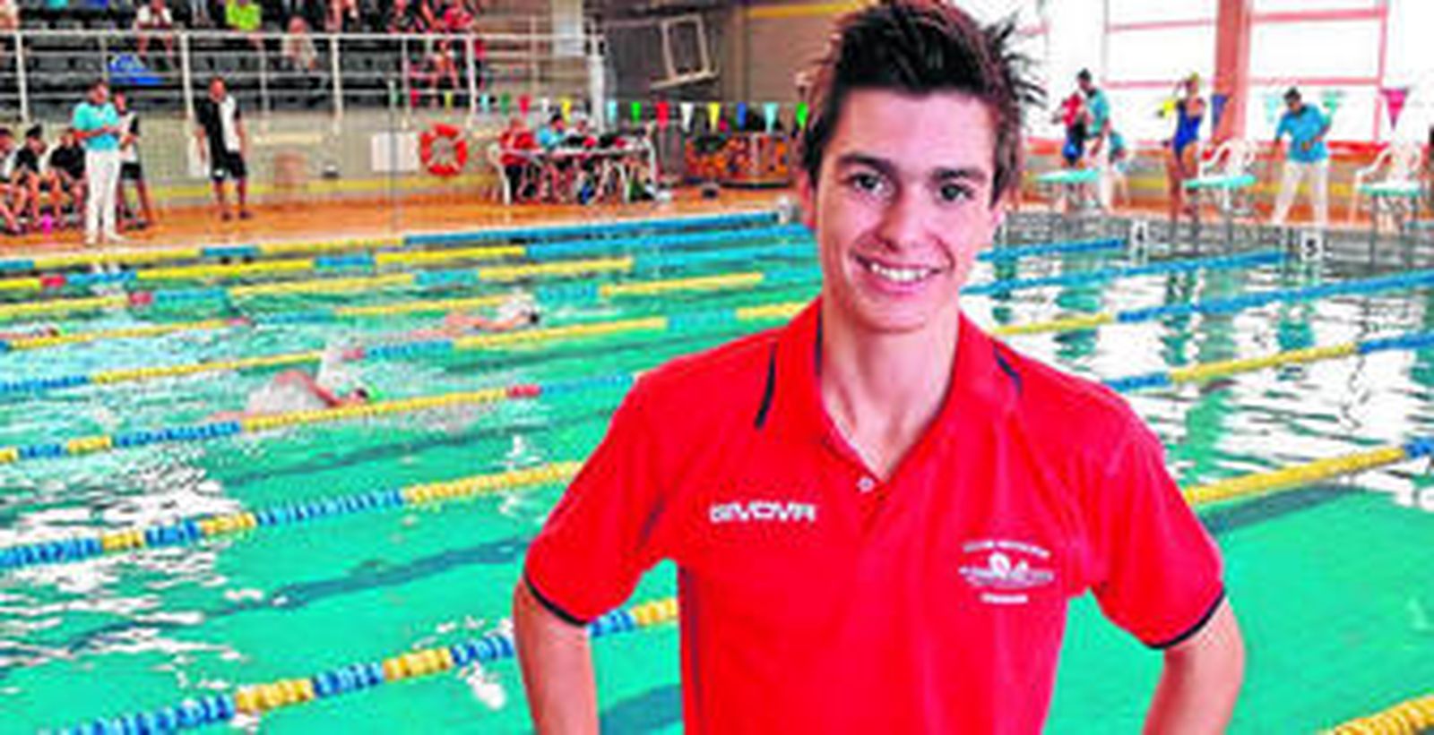 El joven Rubén Márquez posa a la conclusión de una prueba.