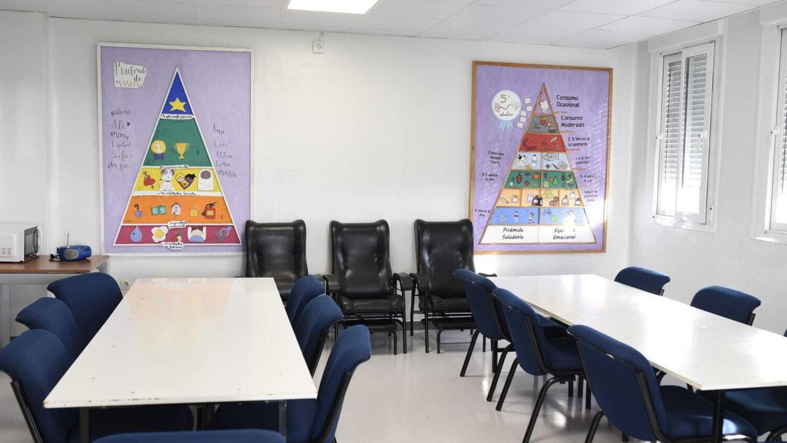 Una de las salas de la Unidad de Salud Mental.