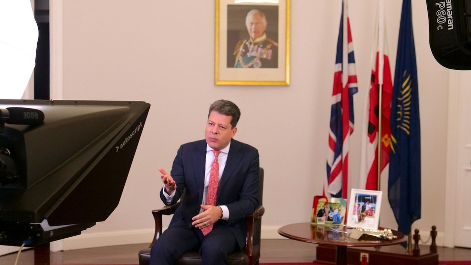 Fabián Picardo ofrece su discurso de Año Nuevo.