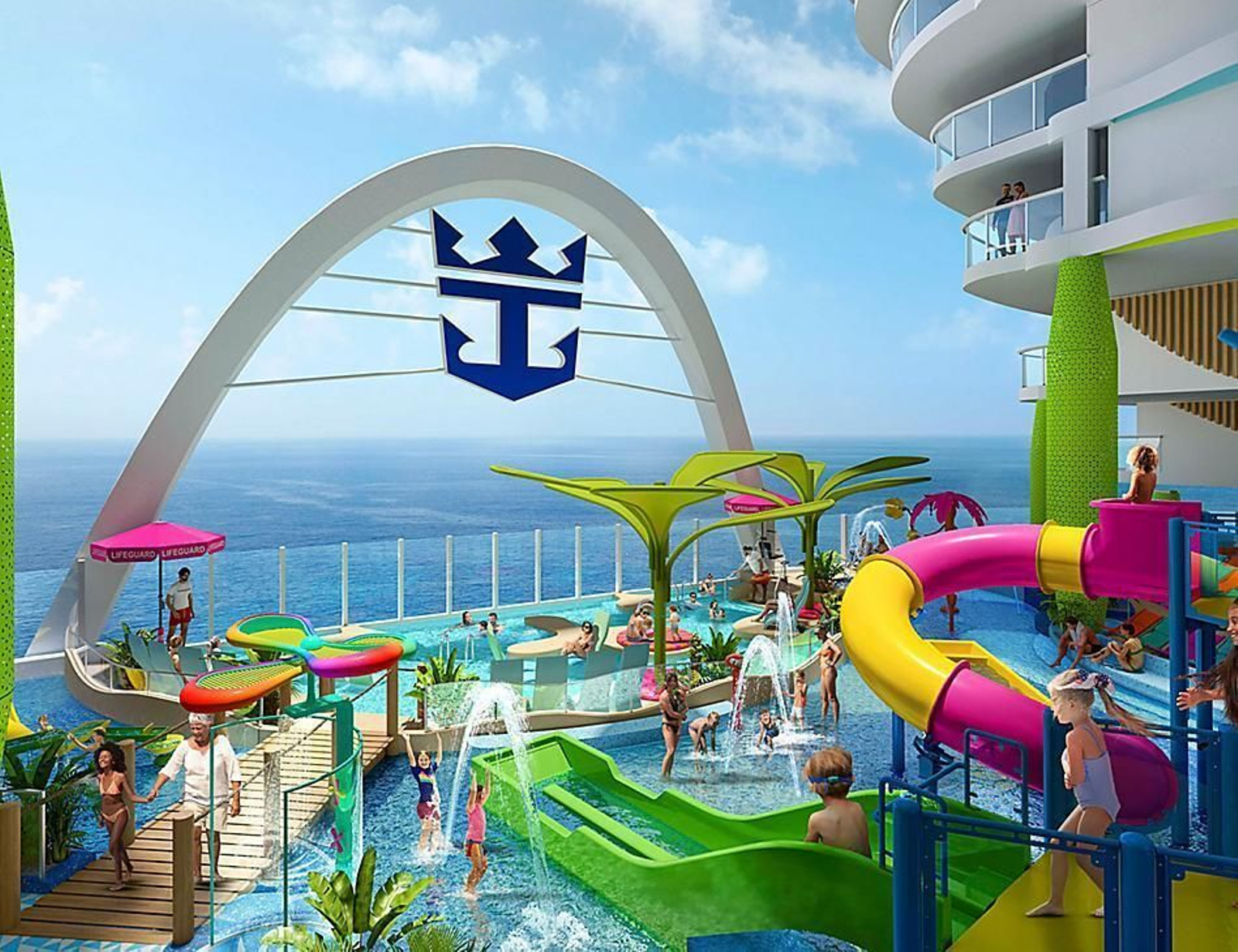 Imágenes del impresionante interior del crucero 'Icon of the Seas', el más grande del mundo