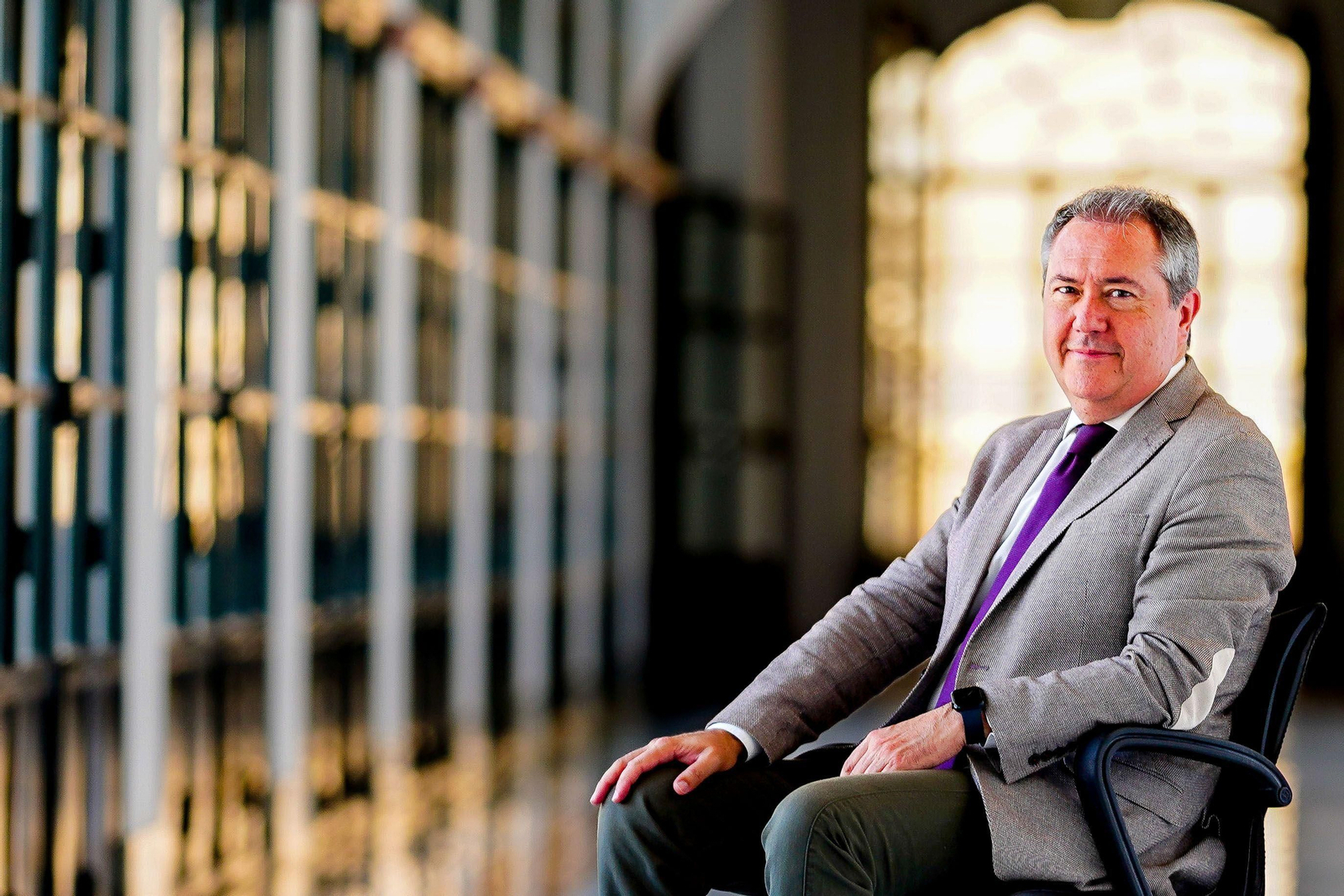 El secretario general del PSOE-A, Juan Espadas en el Parlamento de Andalucía.