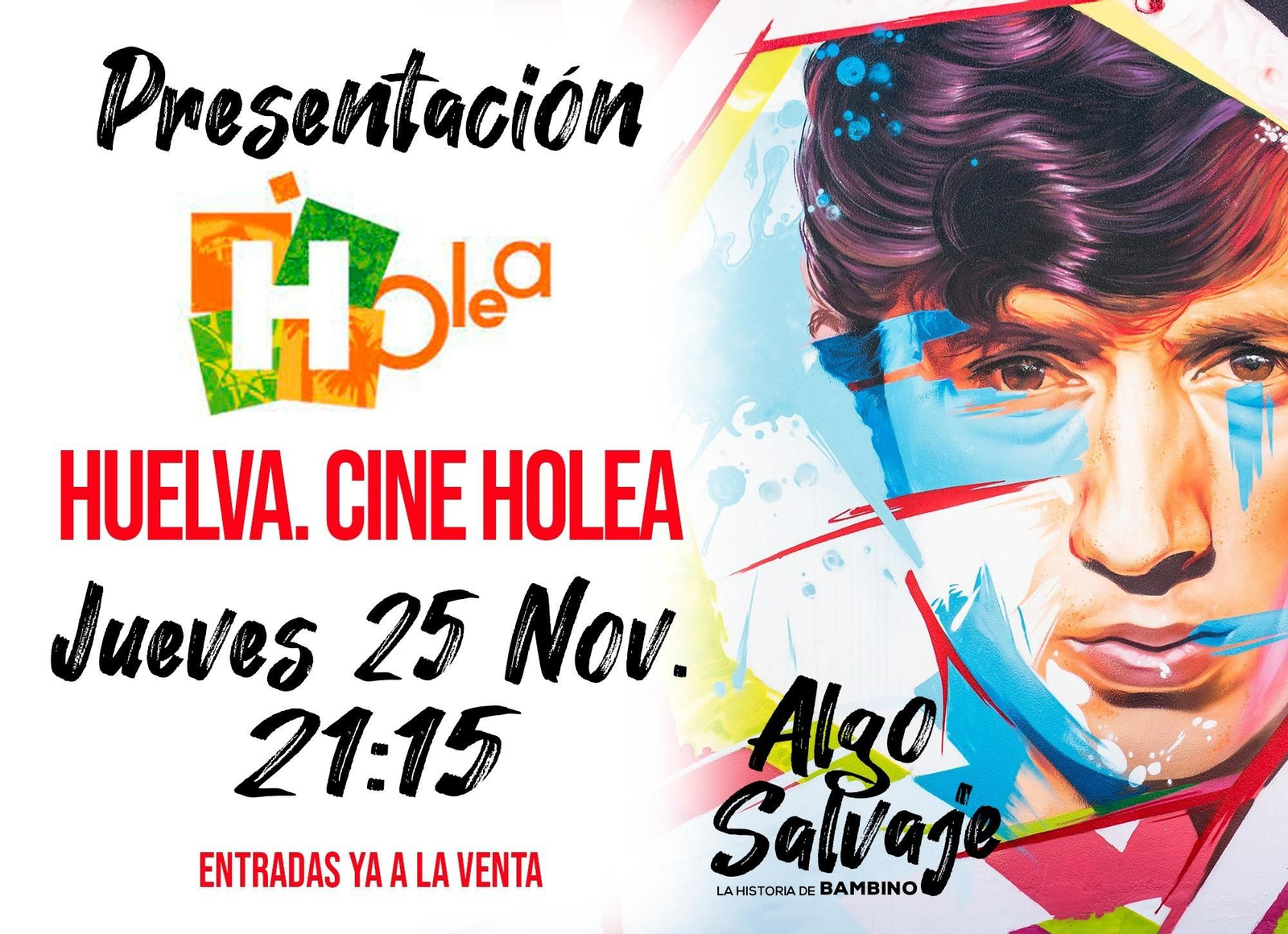 Paco Ortiz presenta 'Algo salvaje. La historia de Bambino' en los cines de Holea