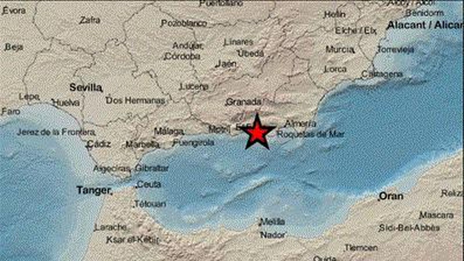 Terremoto en Adra este Domingo de Ramos.