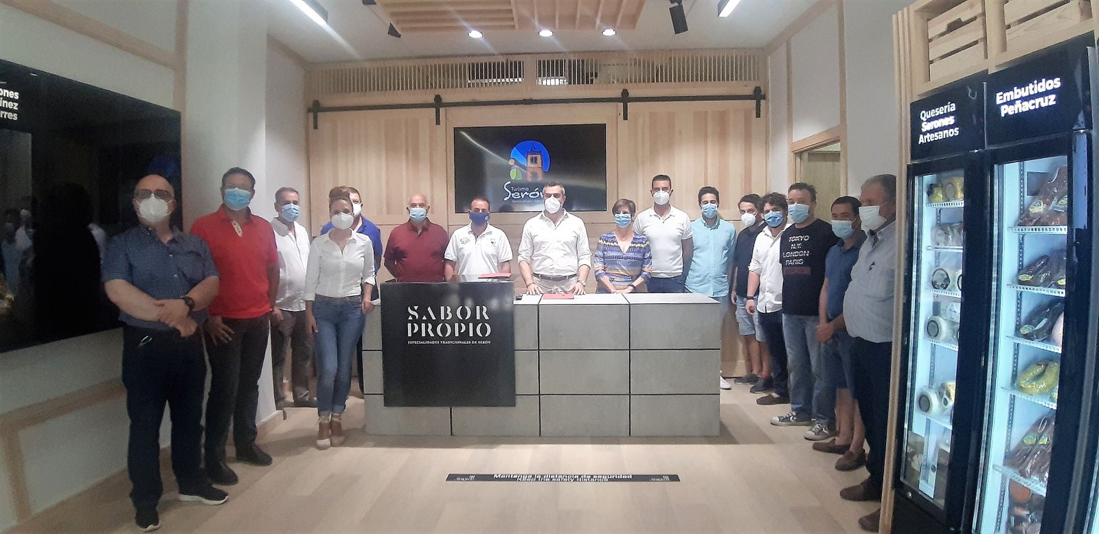 Momento de la inauguración de la tienda 'Sabor propio'.