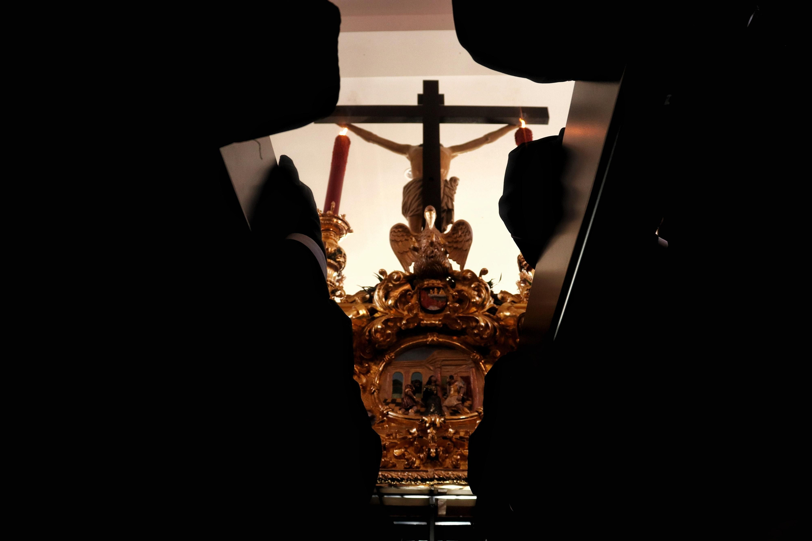 Fusionadas en su procesión del Miércoles Santo en Málaga, en fotos