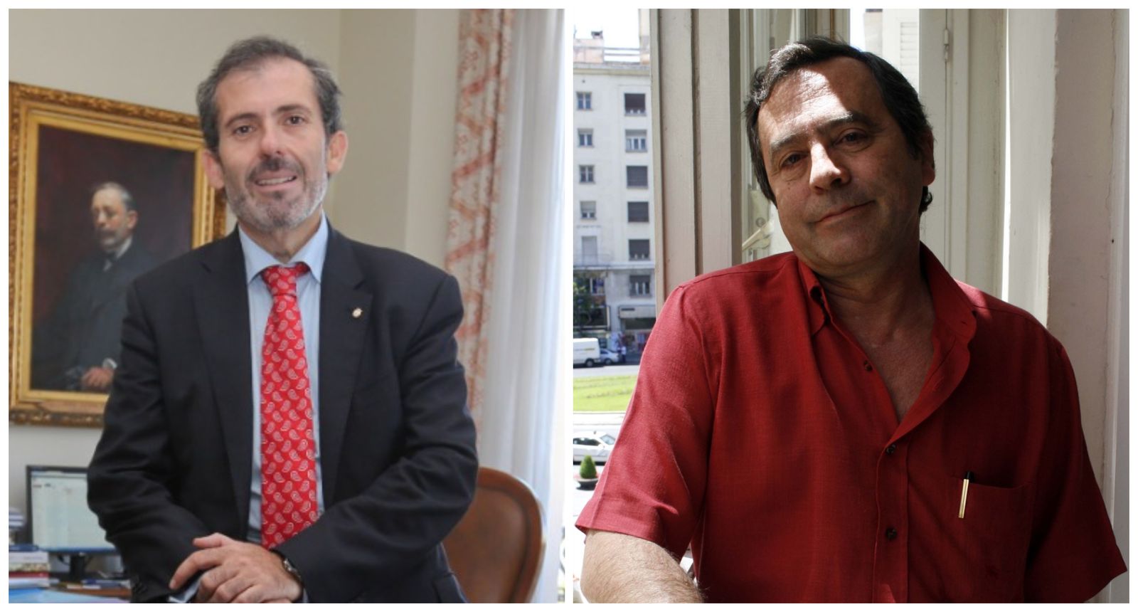 Javier Lara y Diego Martín Reyes, en dos imágenes de archivo.