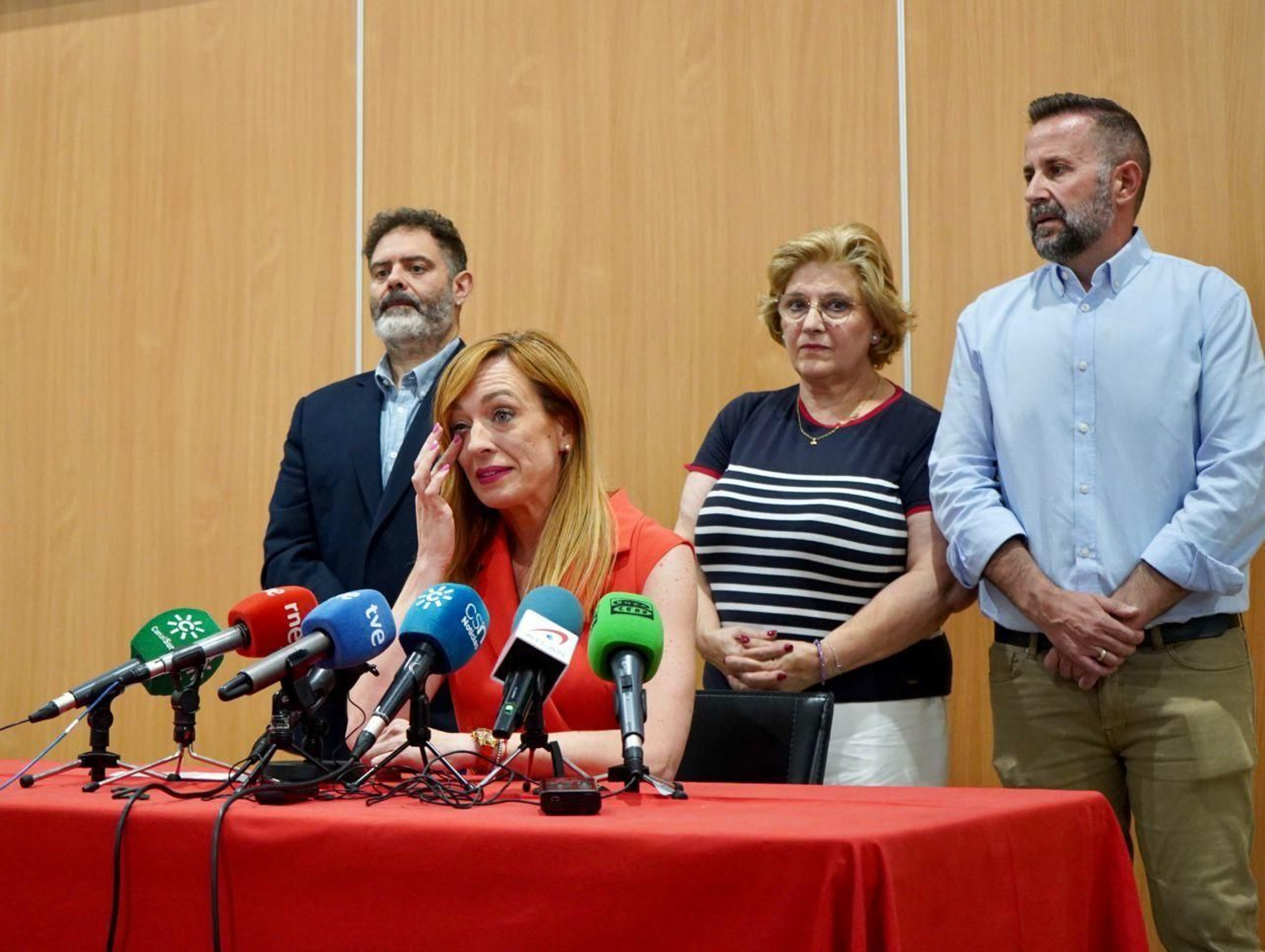 La alcaldesa en funciones de Maracena, Berta Linares, en su última comparecencia como regidora La alcaldesa en funciones de Maracena, Berta Linares, en su última comparecencia como regidora