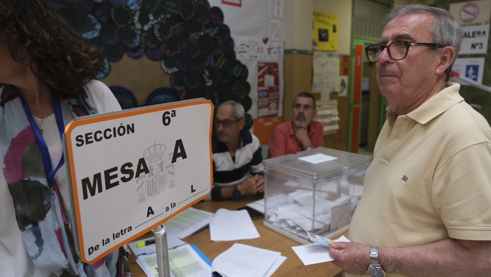 Imágenes de las votaciones en las Elecciones Municipales 2023, en Almería capital