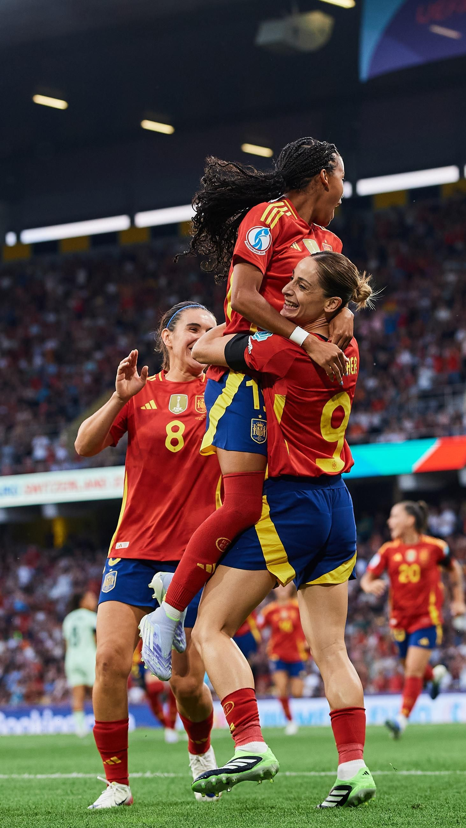 Las fotos del España - Portugal en la Eurocopa femenina