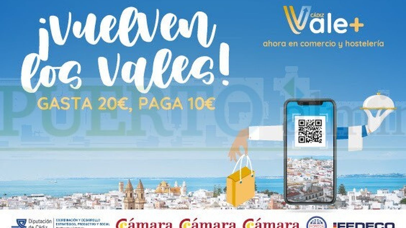 Cómo conseguir los bonos Vale Más 2022 para descuentos en tiendas y bares de Cádiz