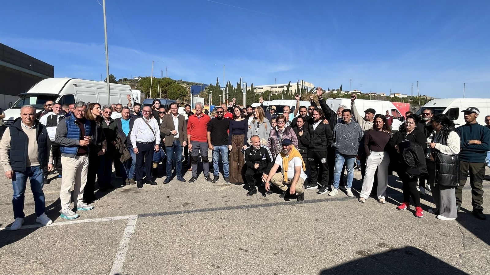 Comerciantes del mercadillo de Jaén.