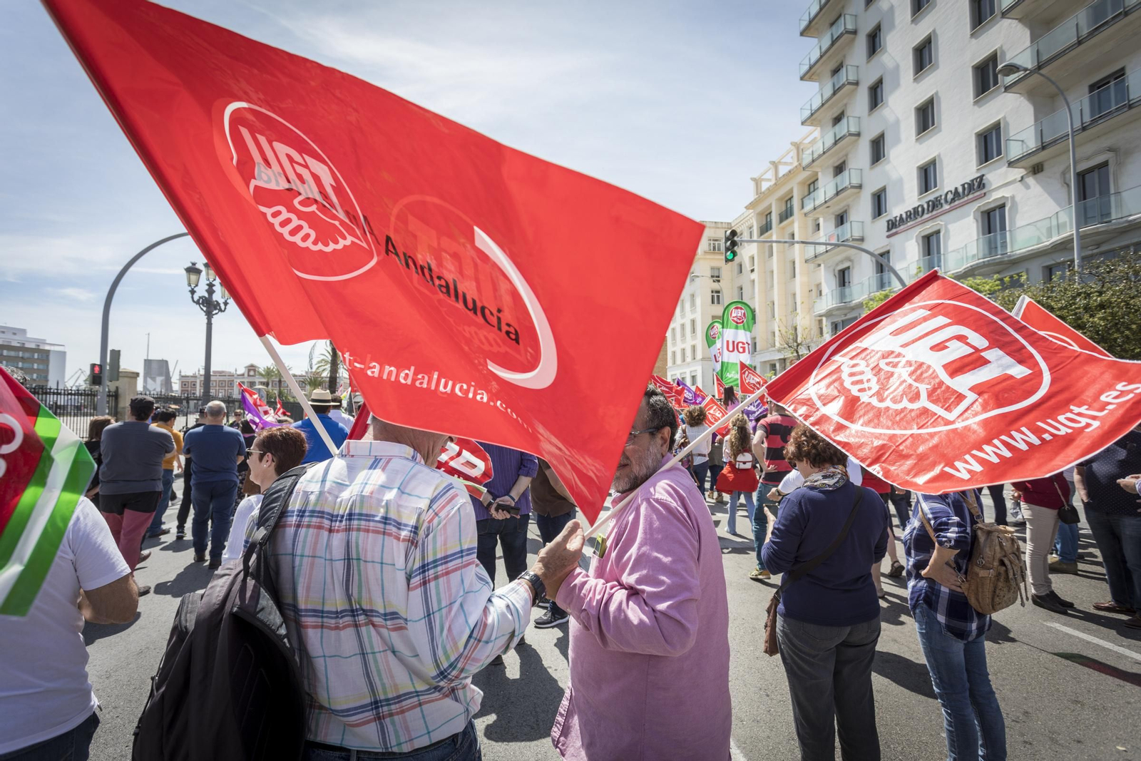 Manifestación de UGT y CCOO