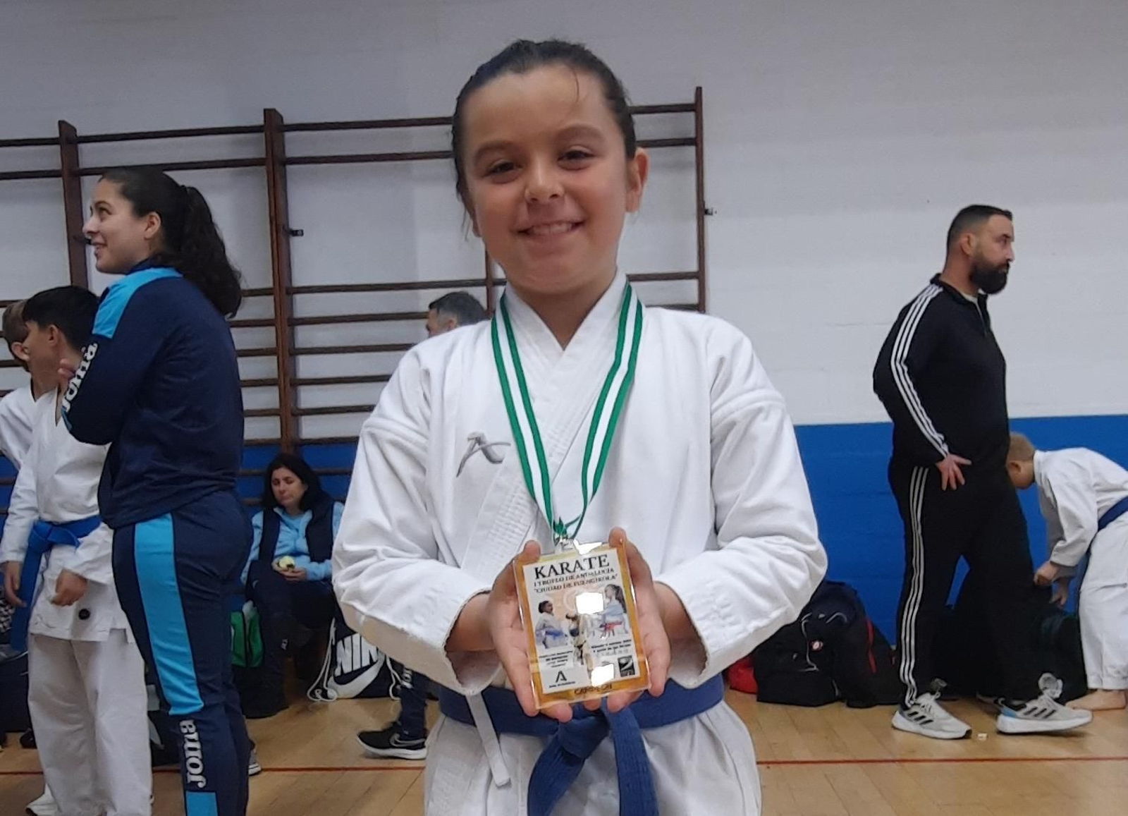 Ian Macías, medalla de oro en katas infantil.