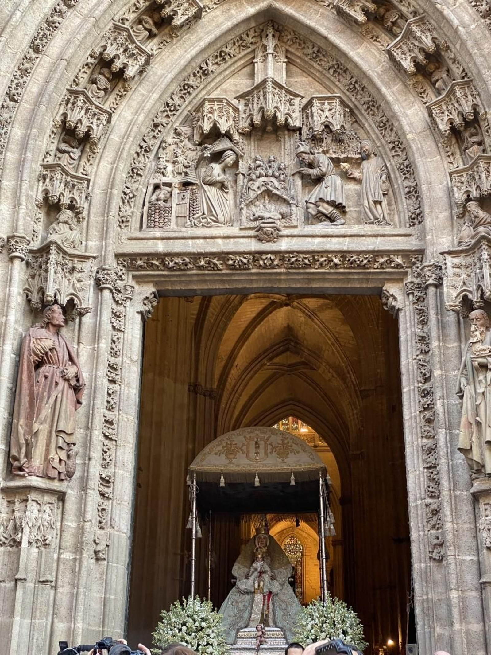 La Puerta de la Natividad de la Catedral de Sevilla.