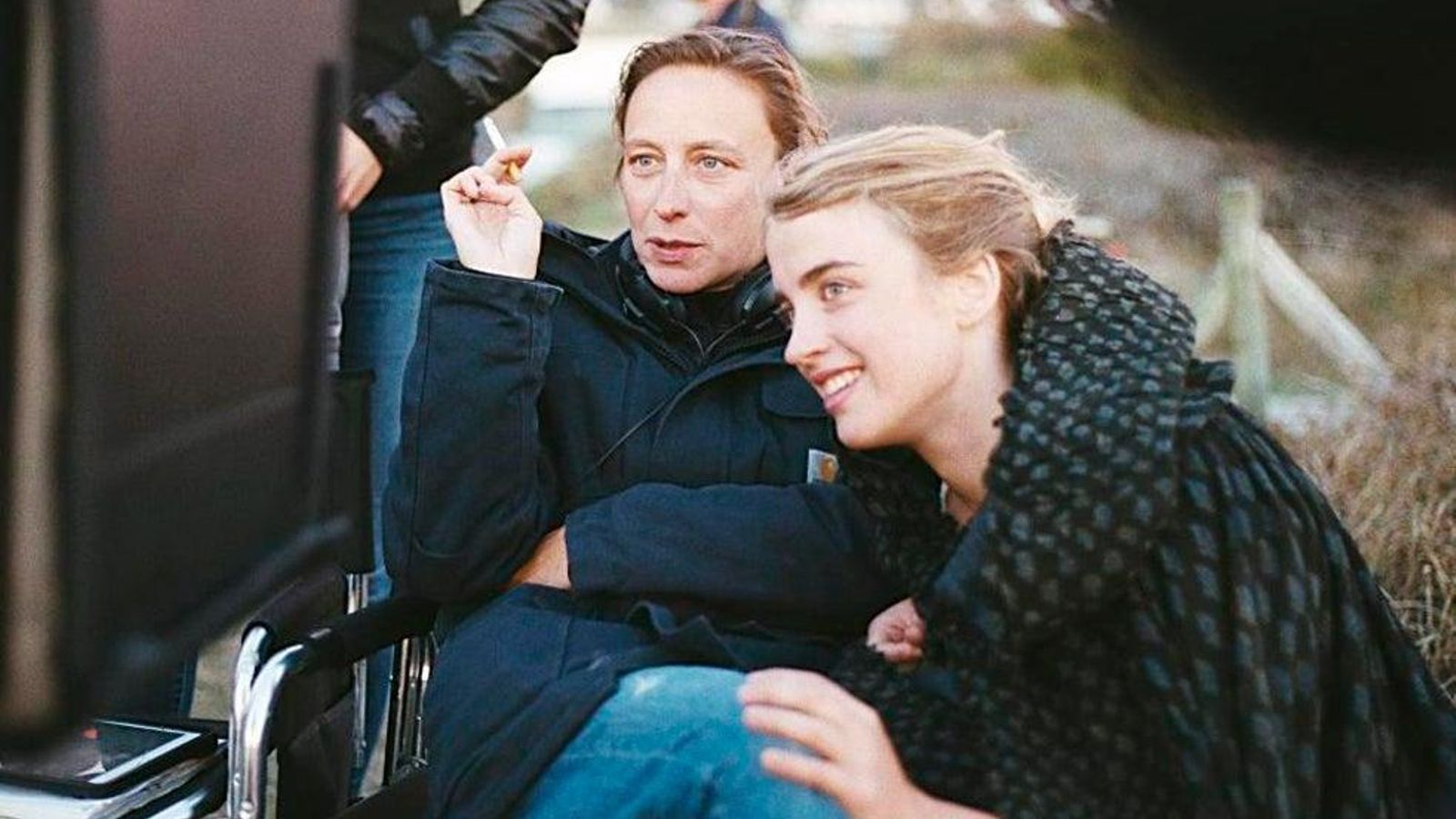 Céline Sciamma en el rodaje