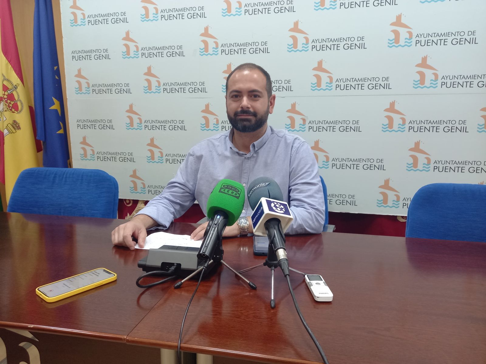 El portavoz municipal de Izquierda Unida, Jesús David Sánchez.