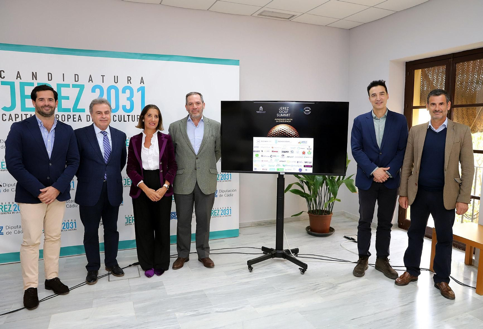 Antonio Real, en la presentación del ‘Jerez Golf Summit’.