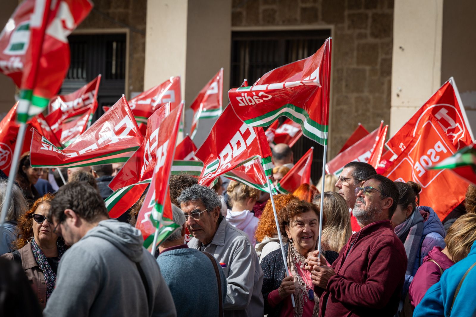 Imágenes de la manifestación del 1 de Mayo en Cádiz
