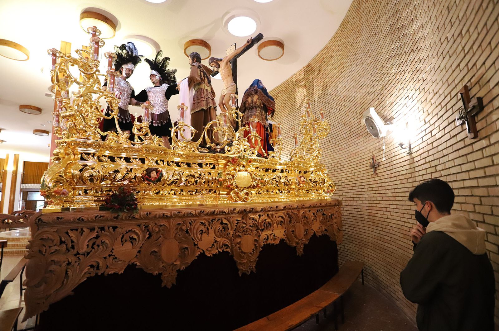 El paso de misterio de la hermandad de La Fe.