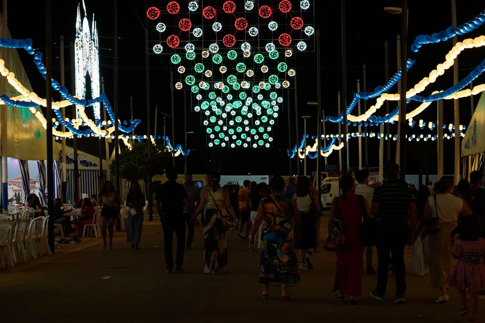 Imágenes del ambiente de Colombinas el día 4 de agosto