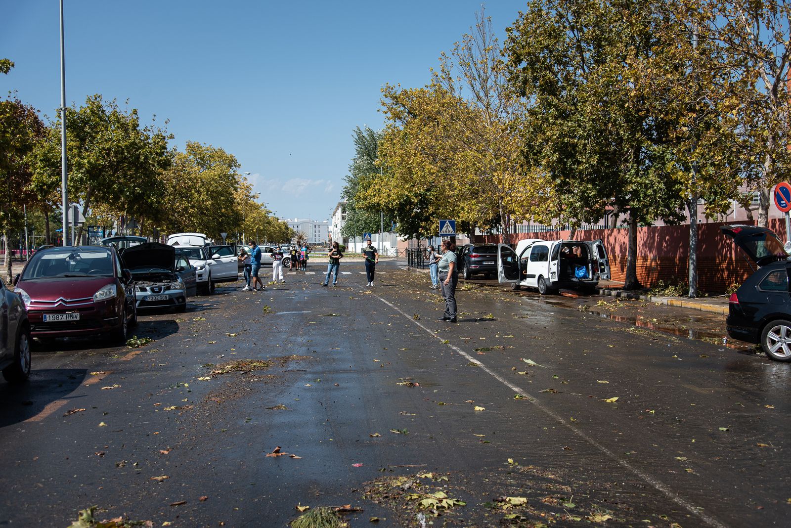 Imágenes de las inundaciones causadas por la lluvia en Isla Cristina