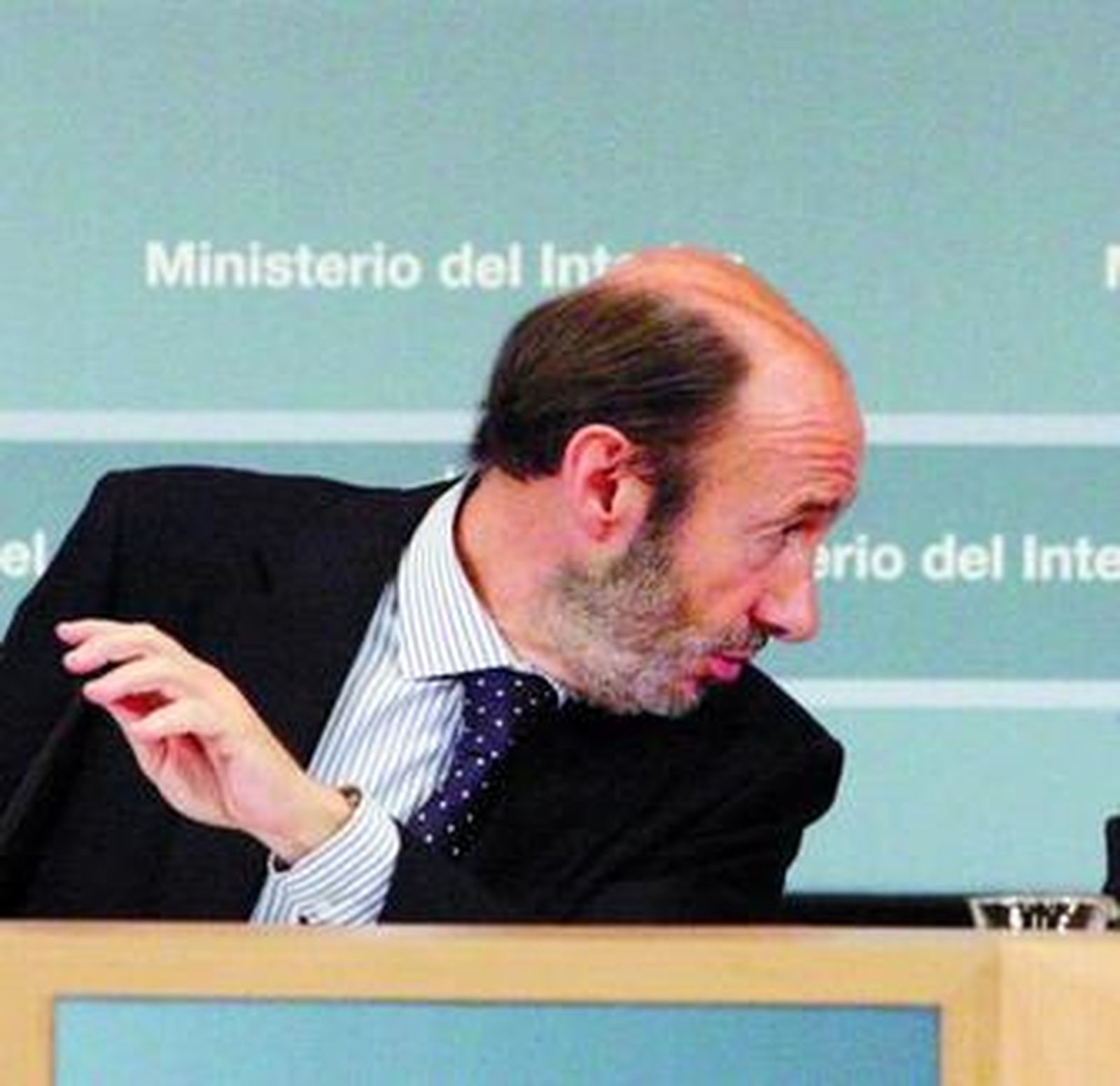 Alfredo Pérez Rubalcaba, titular de Interior.