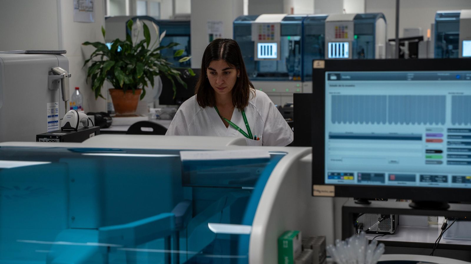 Una sanitaria en laboratorio