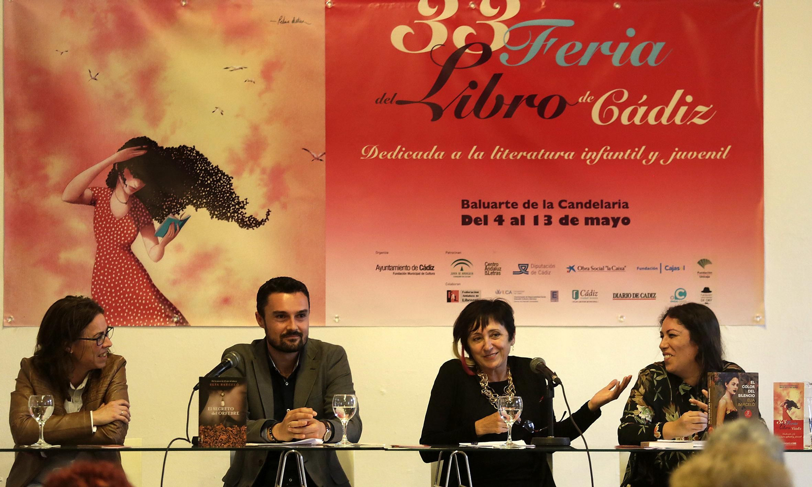 Inauguración de la Feria del Libro 2018, con la escritora Elia Barceló.