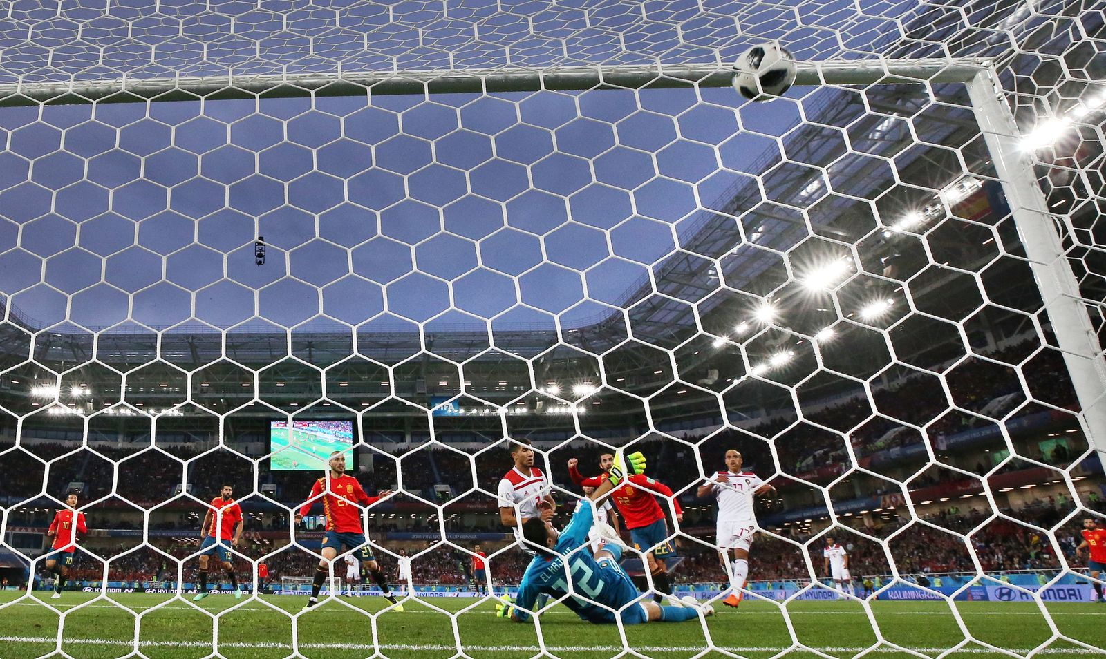 Las imágenes del España-Marruecos