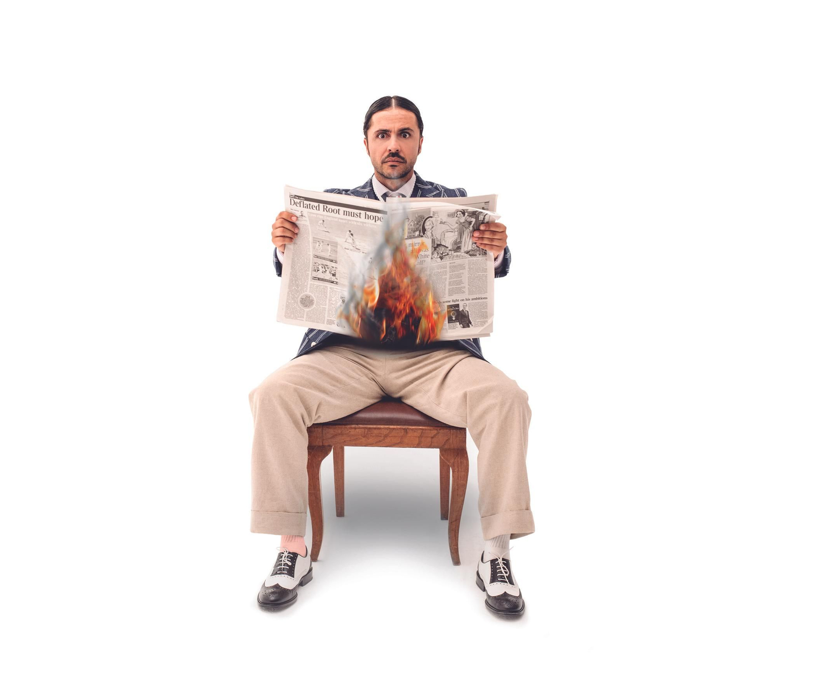 David Ávila caracterizado como Max.