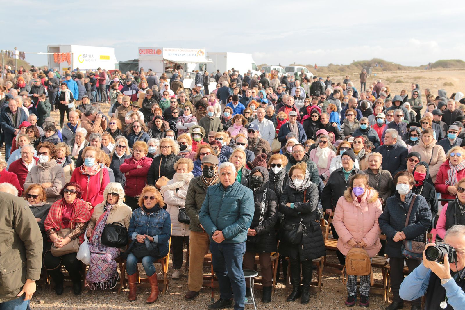Miles de almerienses acuden a Torregarcía en la Romería de la Virgen del Mar