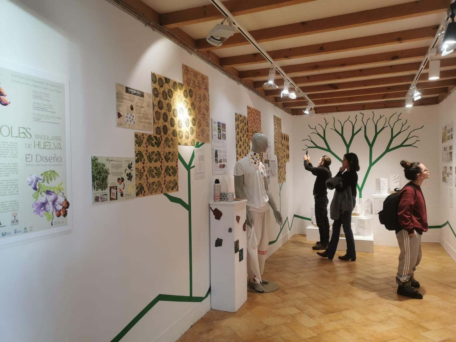 Exposición sobre árboles singulares en la Escuela de Arte León Ortega.