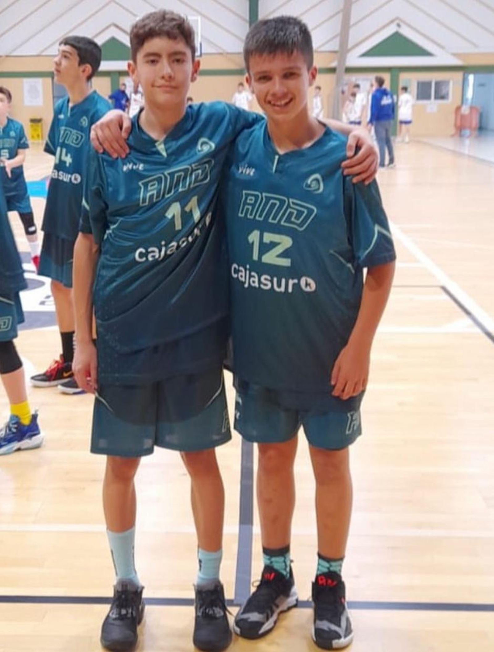 los algecireños Álex Montenegro y Fran Turanzas, en una convocatoria con Andalucía