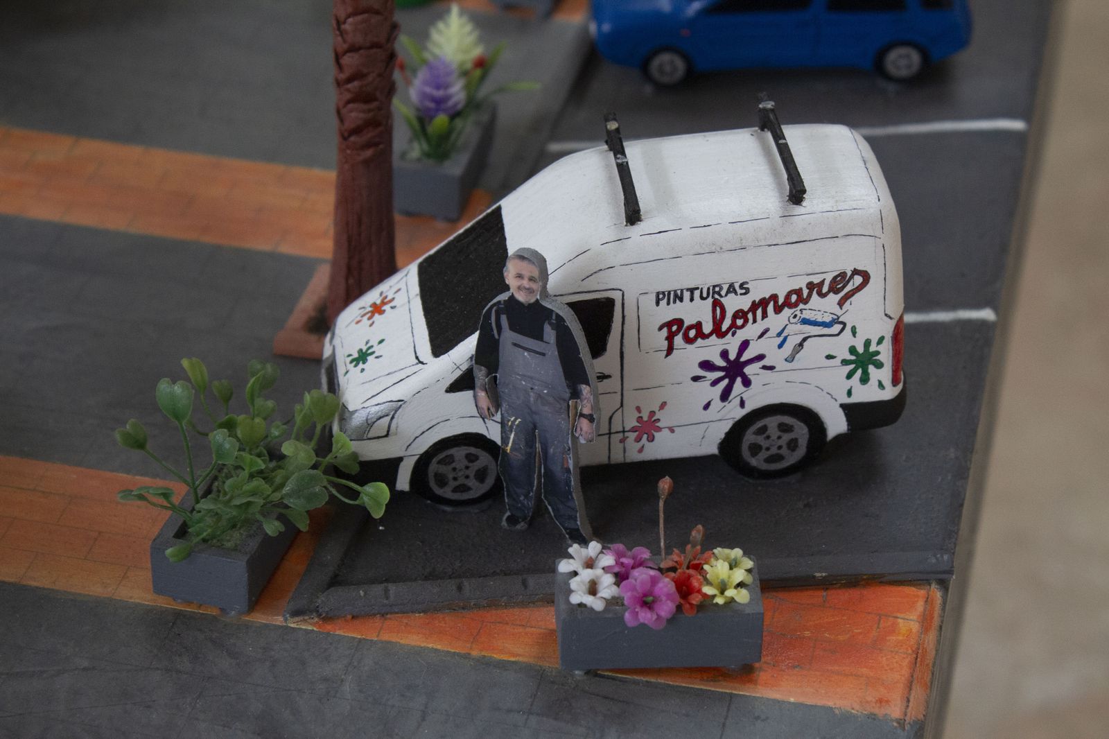 Fotos de la maqueta del Mercado Ingeniero Torroja expuesta en el Centro Documental José Luis Cano