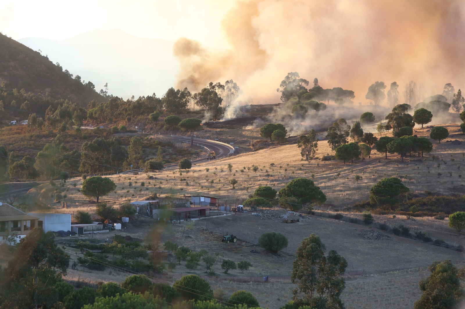 El incendio de Riotinto en imágenes