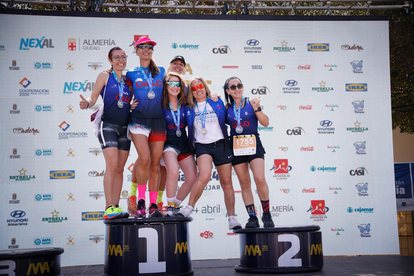 Imágenes de los premiados en la Media maratón de la Cuidad de Almería