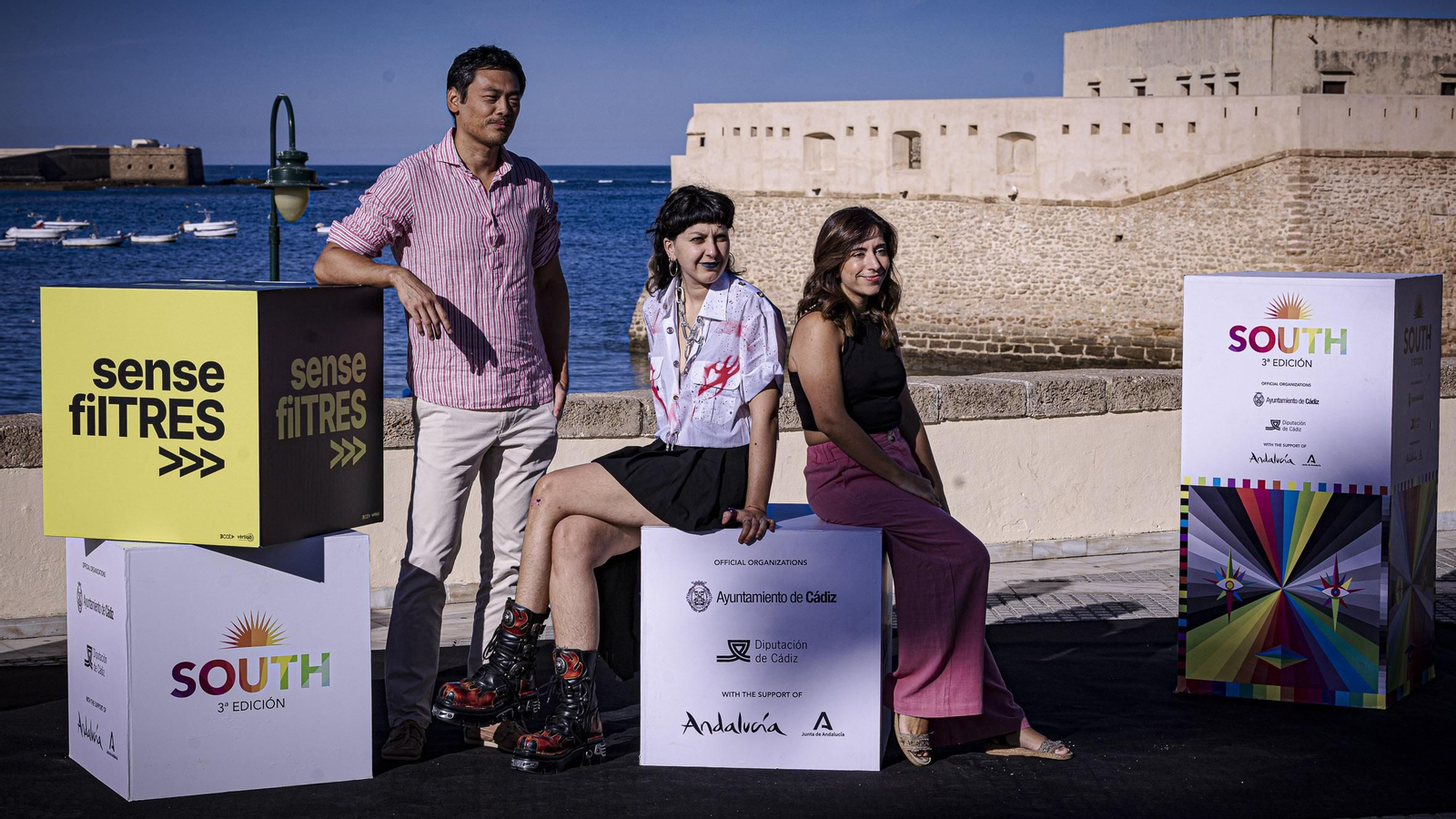 Las imágenes del photocall del sábado 13 del South Series Festival en La Caleta de Cádiz