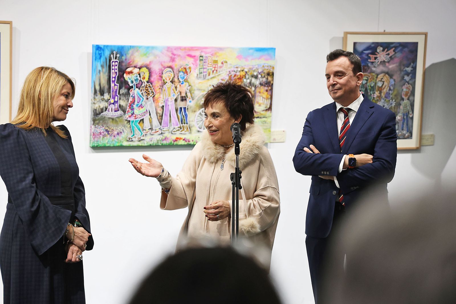 Fotografías de la inauguración de la exposición ‘Amigos’ de Antonia María Peralto