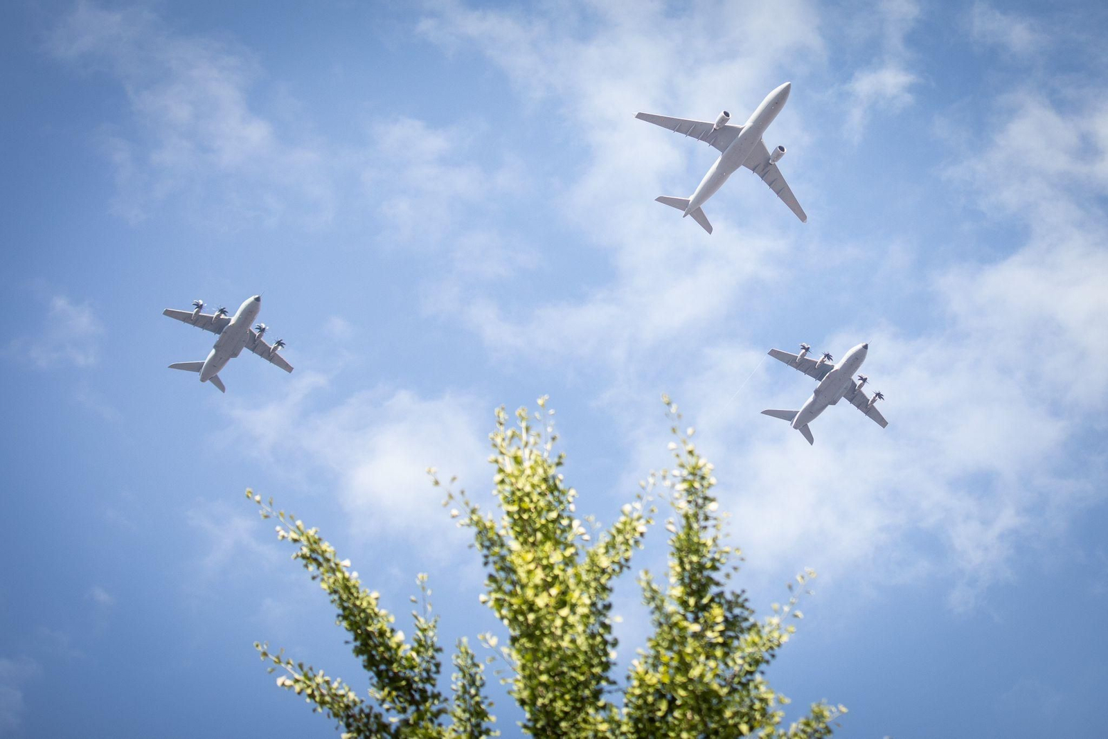 Así han sido los ensayos del Ejército del Aire en Granada para el desfile del 3 de junio