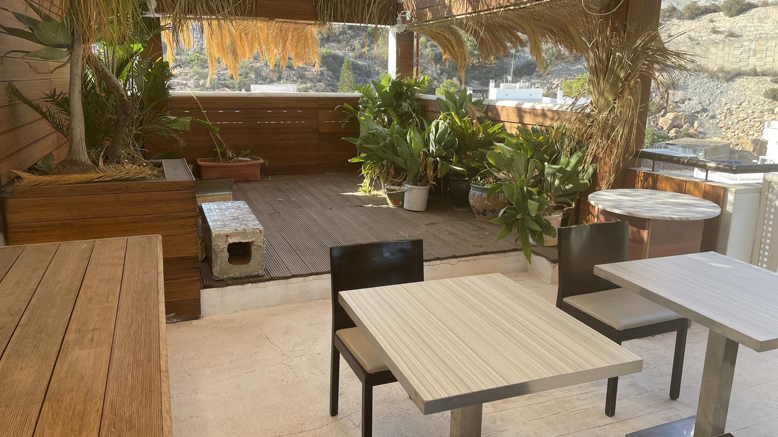 La zona de chill out es perfecta para comer y tomar un refresco