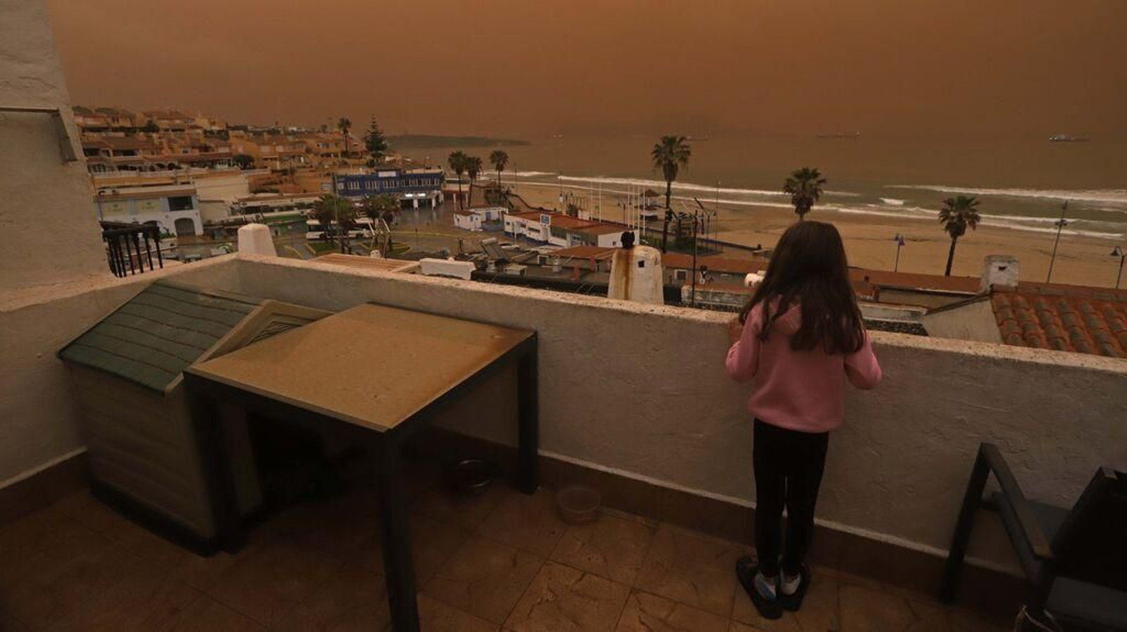 Calima en Algeciras.